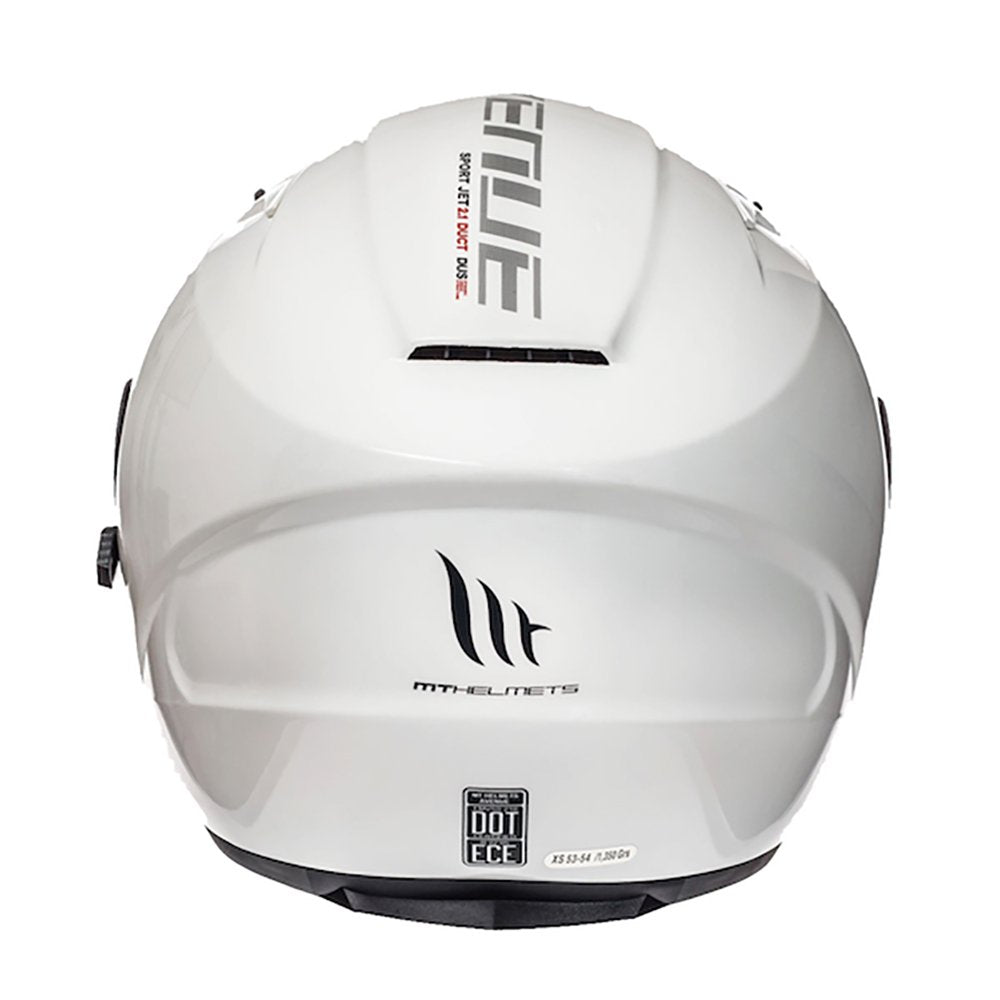 MT Avenue White Open Face Motorcycle Helmet in Every Ride 