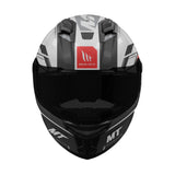 MT Stinger 2 loss Black White Certified Motorbike Helmet 