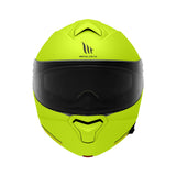 MT Genesis SV Solid A3 Gloss Yellow Fluo Motorcycle HelmeT 