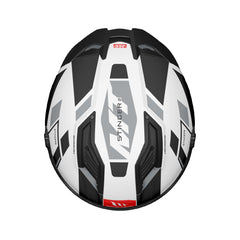 MT Stinger 2 loss Black White Certified Motorbike Helmet 