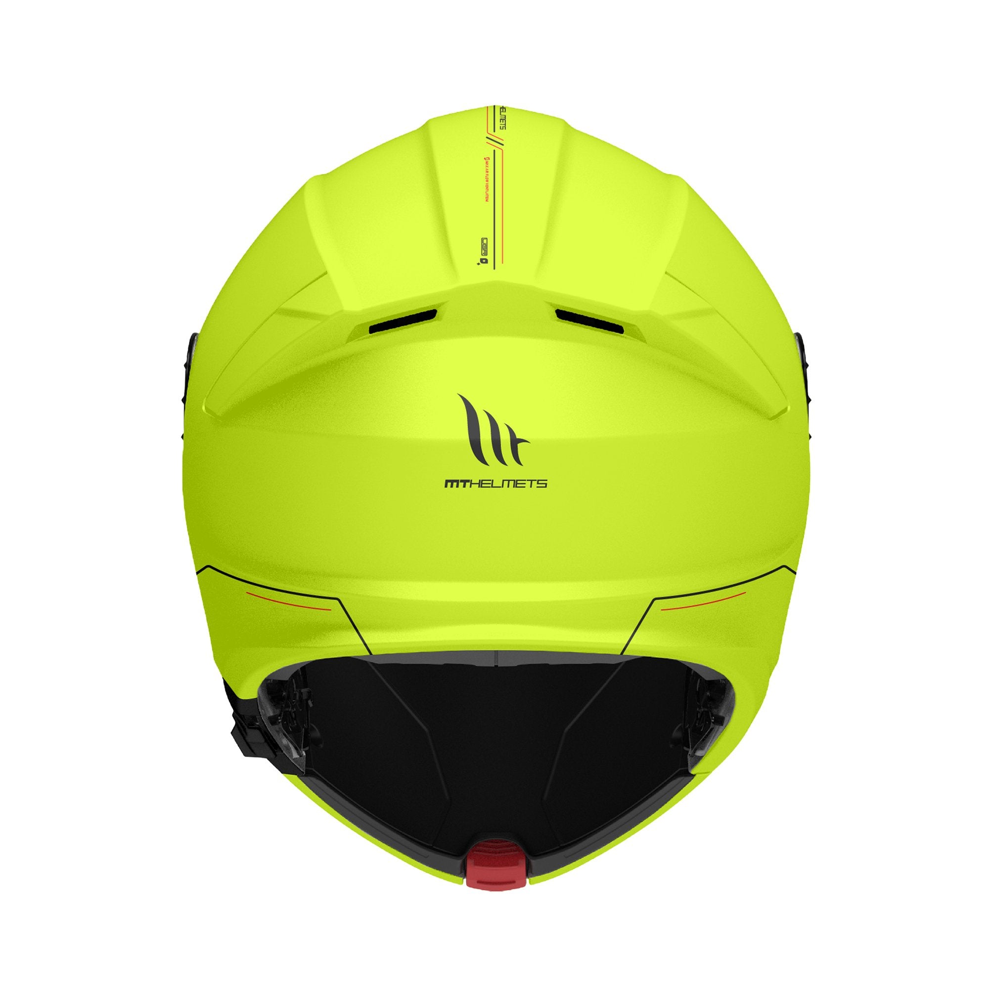 MT Genesis SV Solid A3 Gloss Yellow Fluo Motorcycle HelmeT 