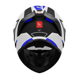 MT Stinger 2 Chic Gloss Black White Blue full face Helmet 