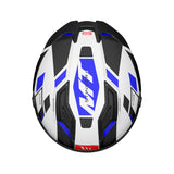 MT Stinger 2 Chic Gloss Black White Blue full face Helmet 