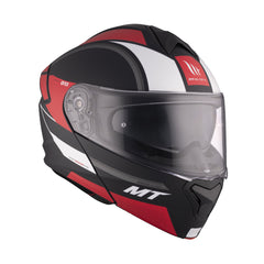 MT Genesis SV Cave A5 Helmet Performance in Matt Black Red 