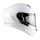 MT Genesis SV Solid A0 Gloss Pearl White Helmet 