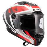 LS2 FF805 Thunder GP Aero Motorcycle Full Face Helmet Raute White Red