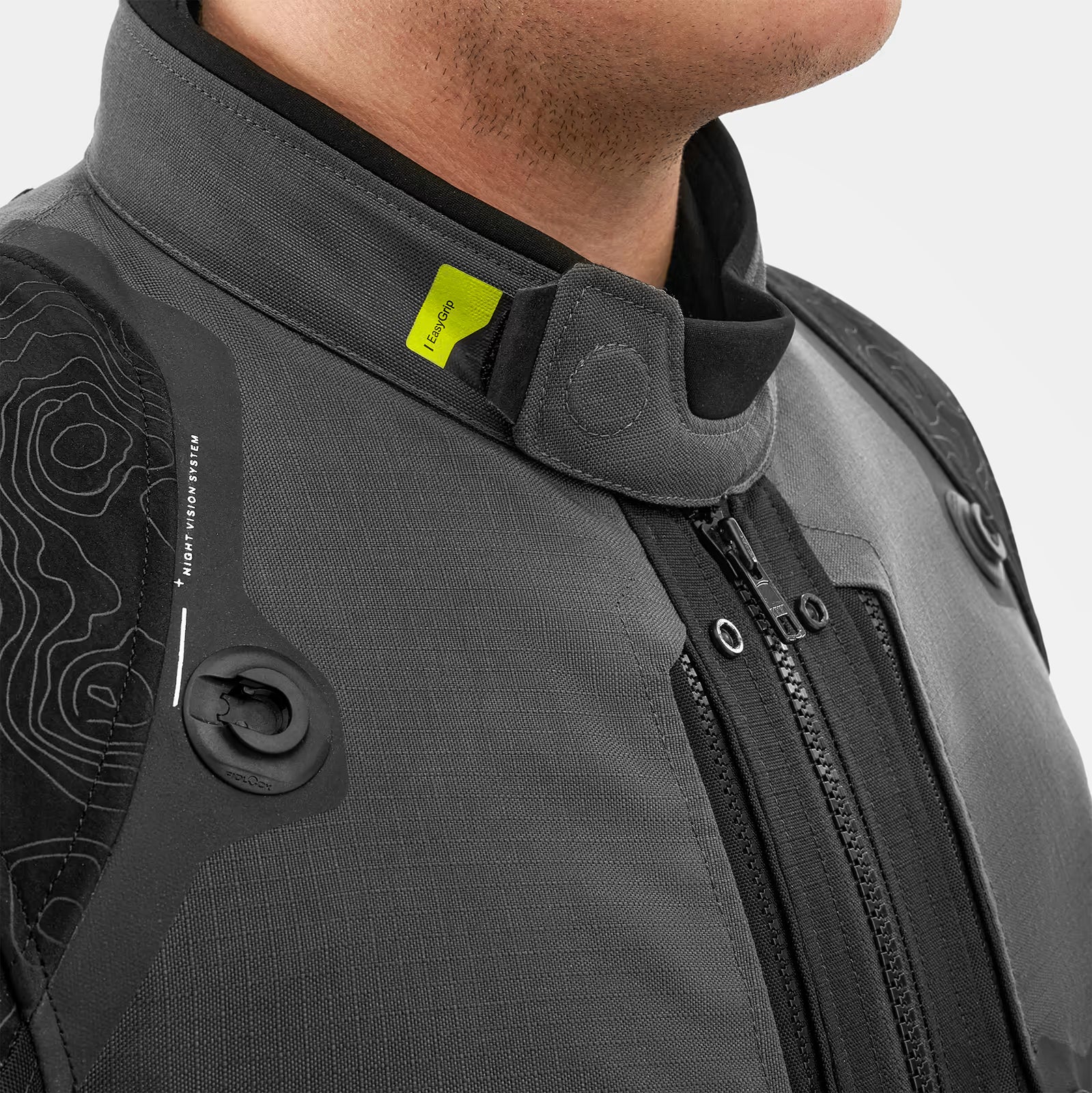 SHIMA TRACKER MEN MOTORCYCLE TOURING JACKET DARK GREY