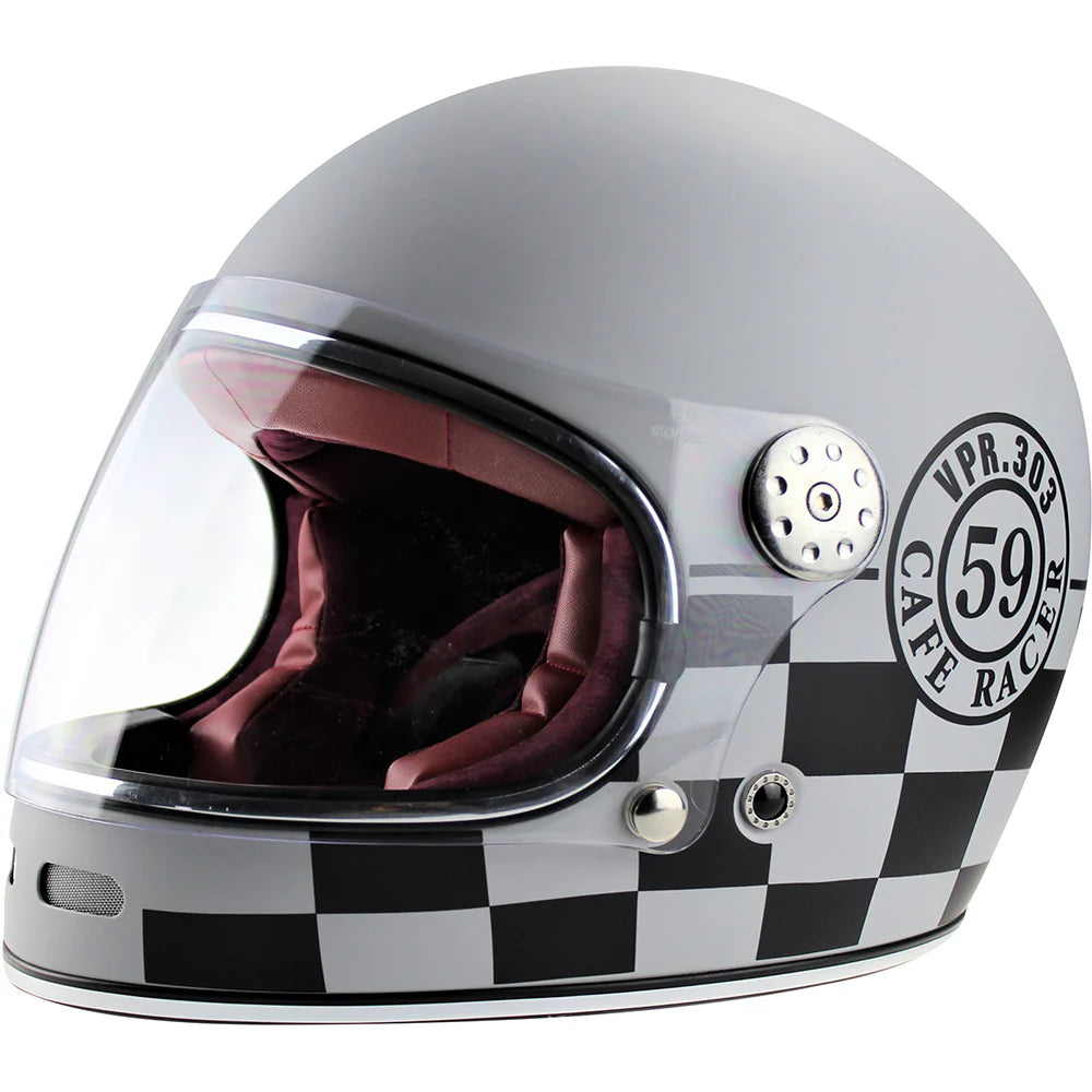Viper F656 Vintage Style Motorcycle Full Face Helmet