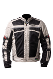 MUGENRACE A-TTRAVERSARE Moto Textil Chaqueta Gris Claro Negro