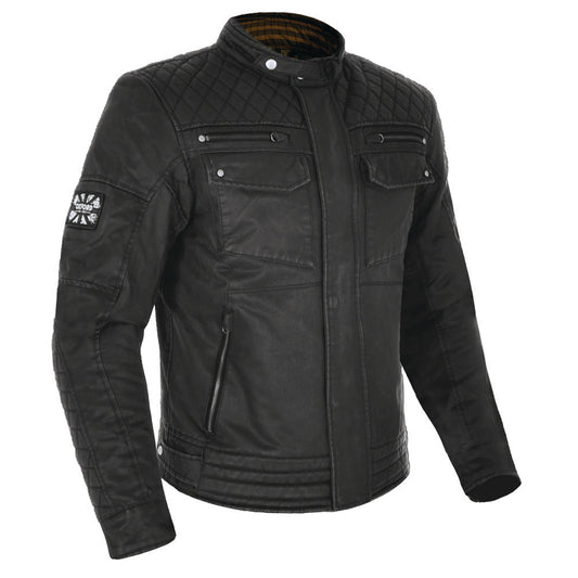 Oxford Hardy Wax Men's Motorbike Jacket Black 