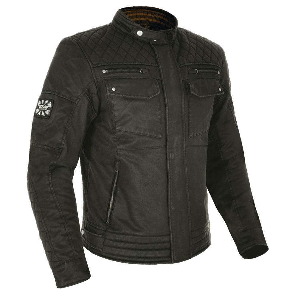 Oxford Hardy Wax Men's Motorbike Jacket Olive 