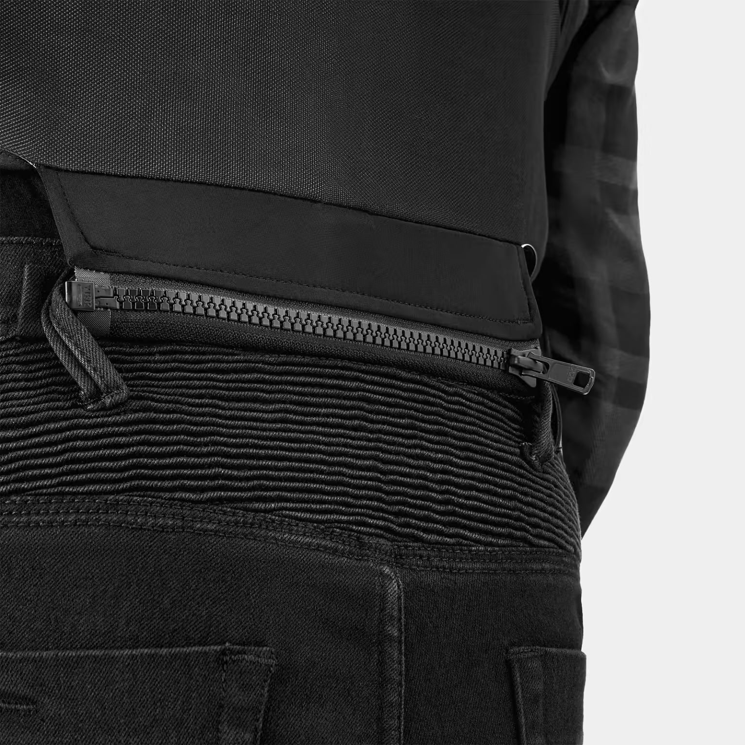 SHIMA RENEGADE 2.0 MEN MOTORCYCLE CHECKED SHIRT BLACK