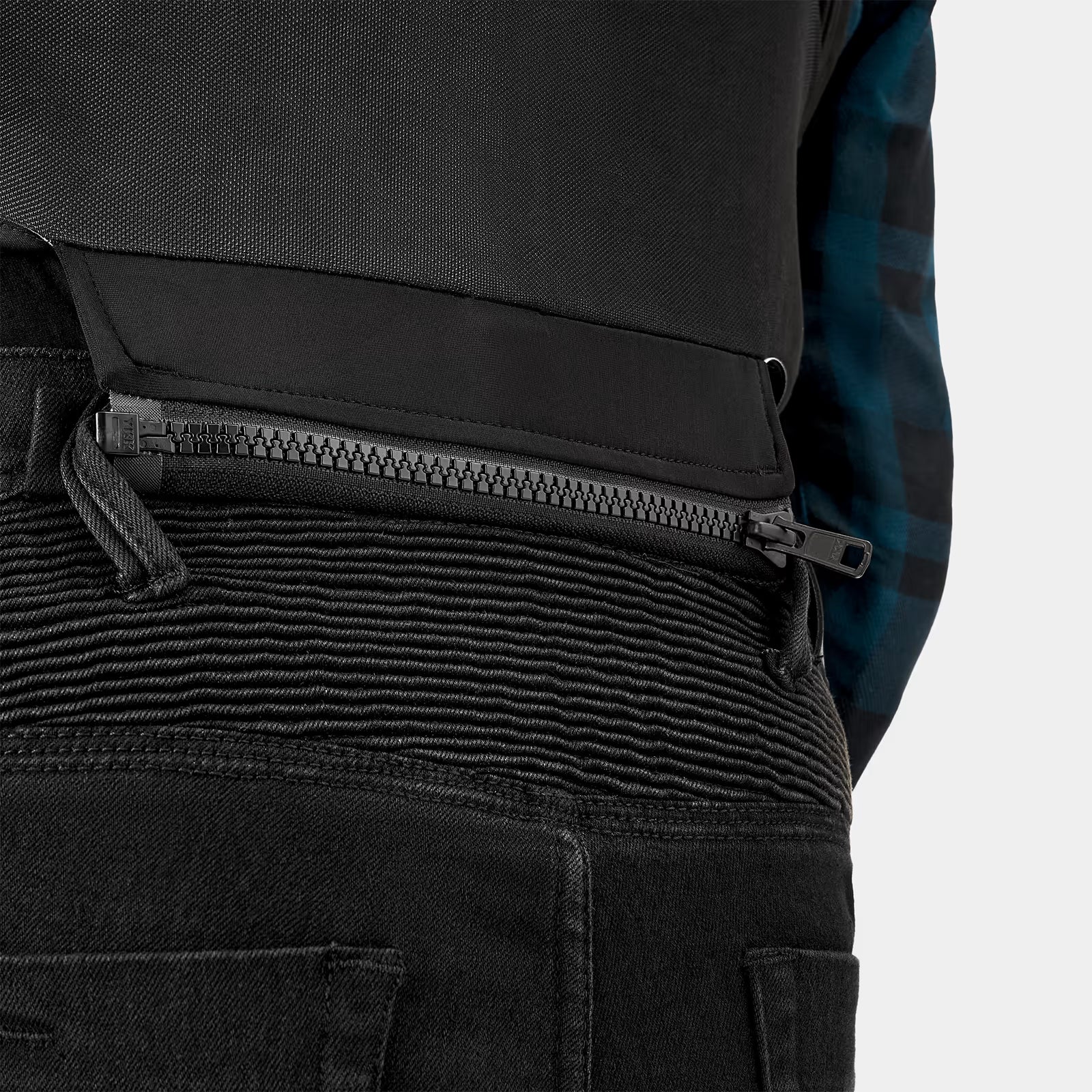 SHIMA RENEGADE 2.0 MEN CHECKED MOTORCYCLE SHIRT BLUE