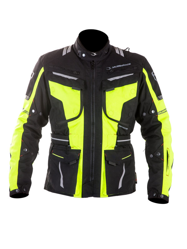 MUGENRACE AEROTADORA Moto Textil Chaqueta Negro Fluo