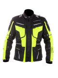 MUGENRACE AEROTADORA Moto Textil Chaqueta Negro Fluo