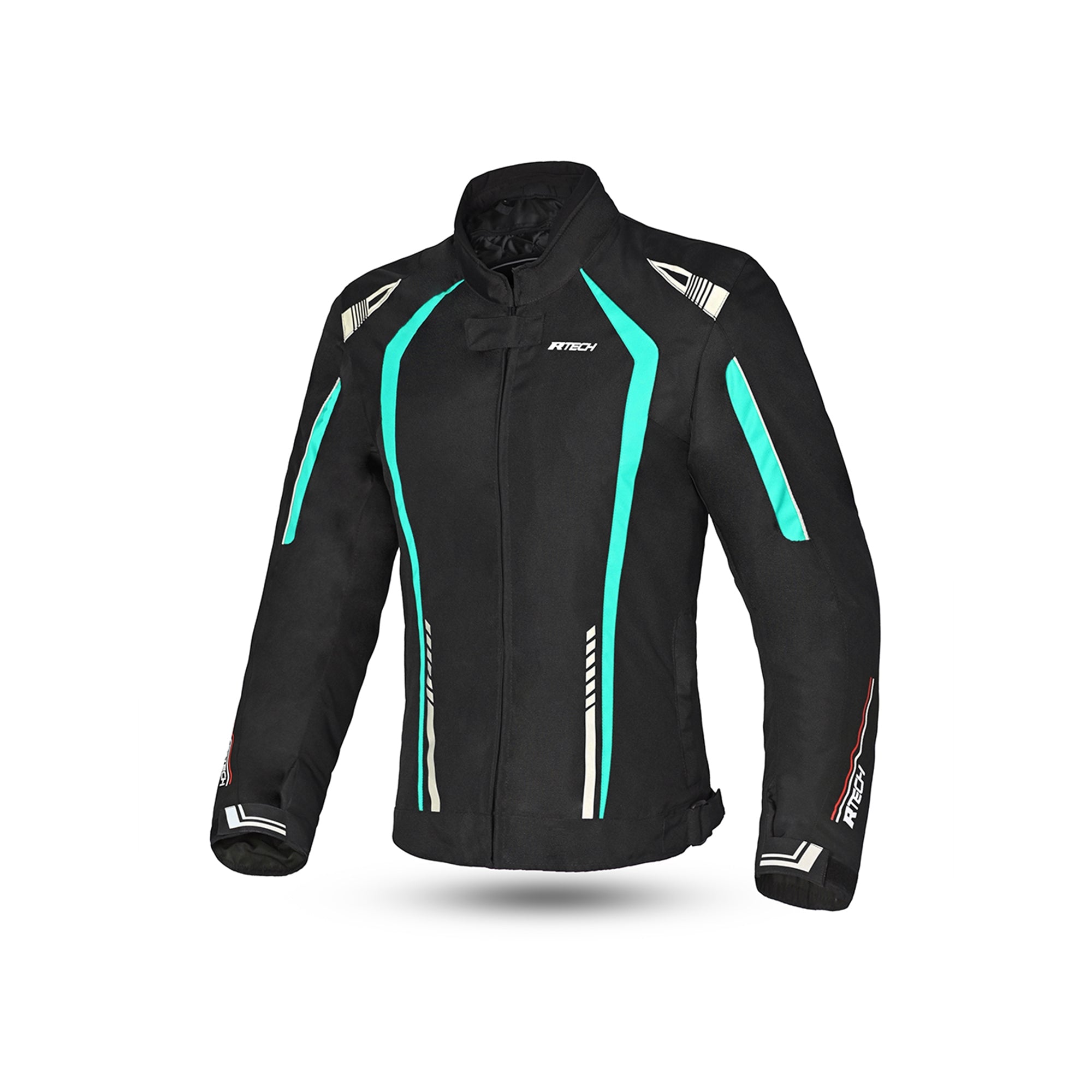  R-TECH - Marshal Lady Textile Jacket Black/Turquoise - SECURTEX MOTOR SL (t/a MaximoMoto)