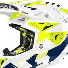 AIROH - AVIATOR 3 SPIN YELLOW/BLUE GLOSS HELMETS