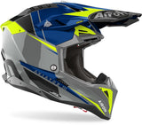 AIROH - AVIATOR 3 PUSH BLUE GLOSS HELMETS