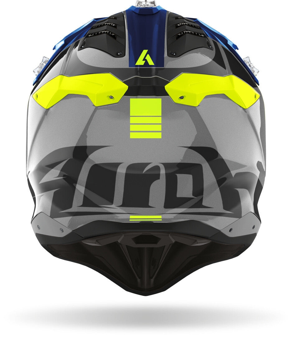 AIROH - AVIATOR 3 PUSH BLUE GLOSS HELMETS