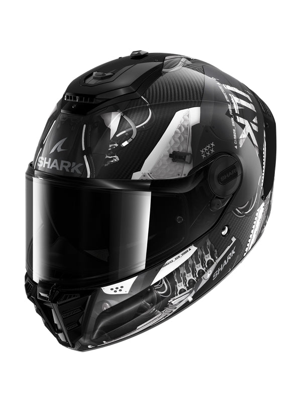  SHARK HELMET SPARTAN RS CARBON XBOT Carbon Anthracite Silver
