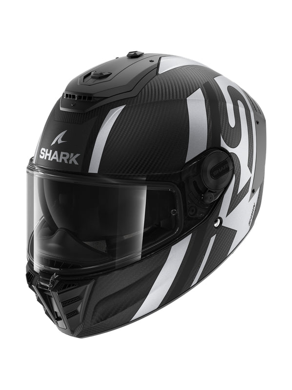  Shark - SPARTAN RS Carbon Black Silver - SECURTEX MOTOR SL (t/a MaximoMoto)
