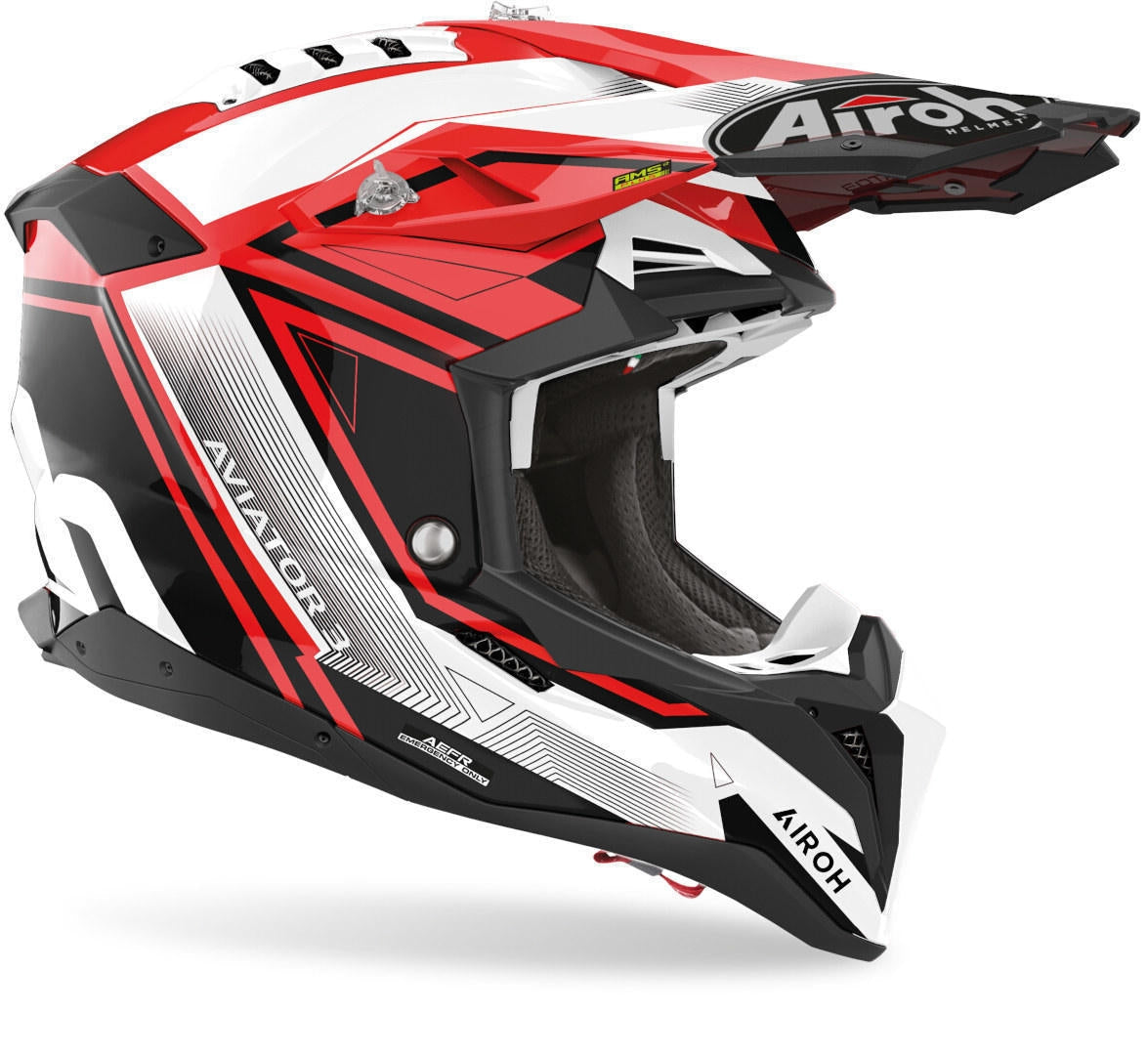AIROH - AVIATOR 3 LEAGUE RED GLOSS HELMETS