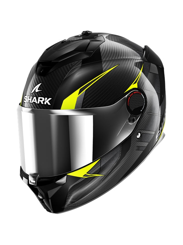 SHARK SPARTAN GT PRO KULTRAM Full Face Helmet Carbon Black Yellow