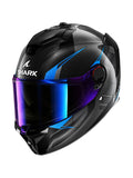  Shark - SPARTAN GT PRO CARBON Carbon Black Bleu - SECURTEX MOTOR SL (t/a MaximoMoto)