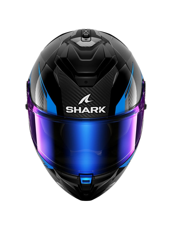  Shark - SPARTAN GT PRO CARBON Carbon Black Bleu - SECURTEX MOTOR SL (t/a MaximoMoto)