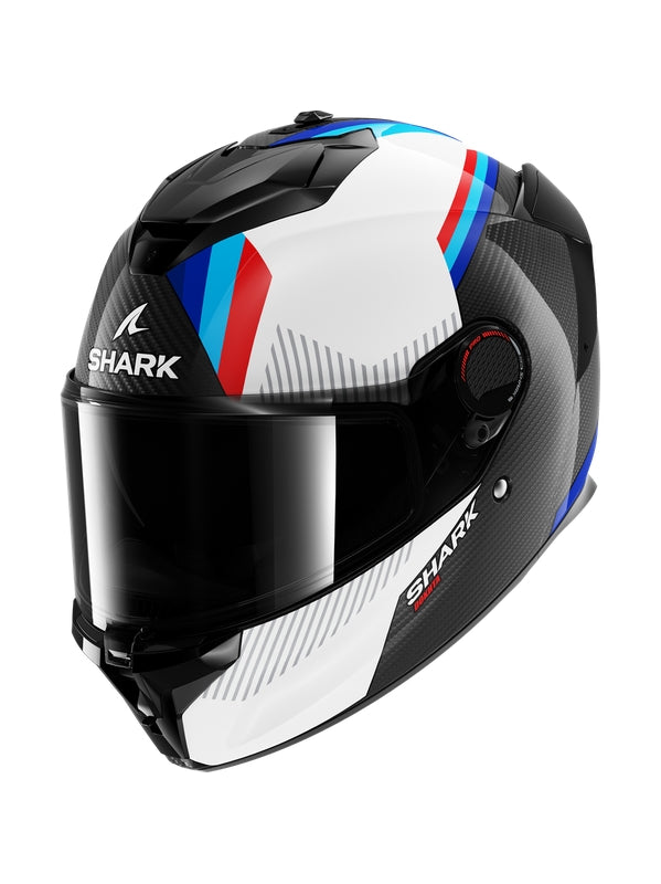  SHARK SPARTAN GT PRO DOKHTA Full Face Helmet Carbon White Blue