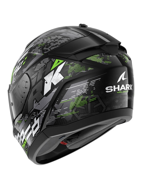  Shark HE1109EKSG RIDILL 2 Helmets Black Silver Green