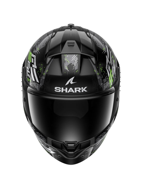  Shark HE1109EKSG RIDILL 2 Helmets Black Silver Green