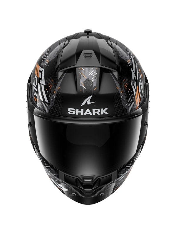  SHARK HE1109EKSO HELMETS RIDILL 2 MOLOKAI Black Silver Orange