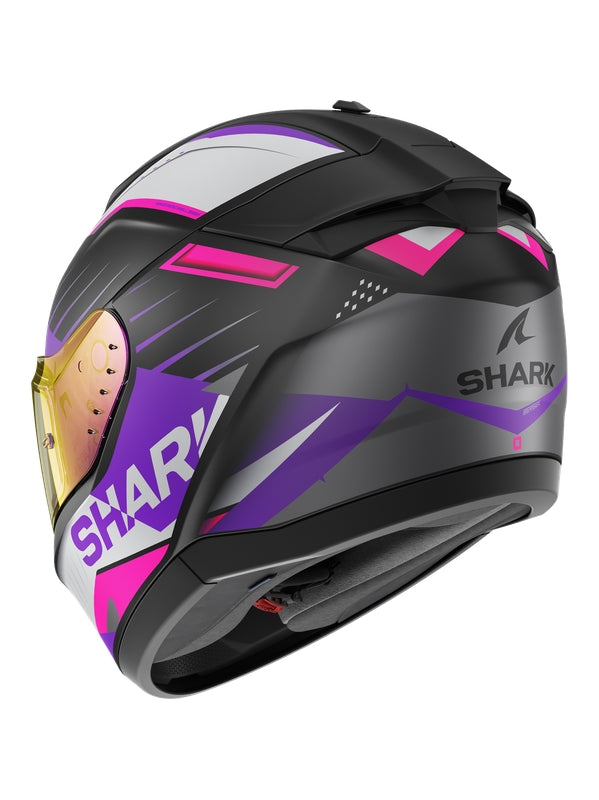 SHARK HE1123EKVV RIDILL 2 BERSEK HELMETS MAT BLACK VIOLET VIOLET