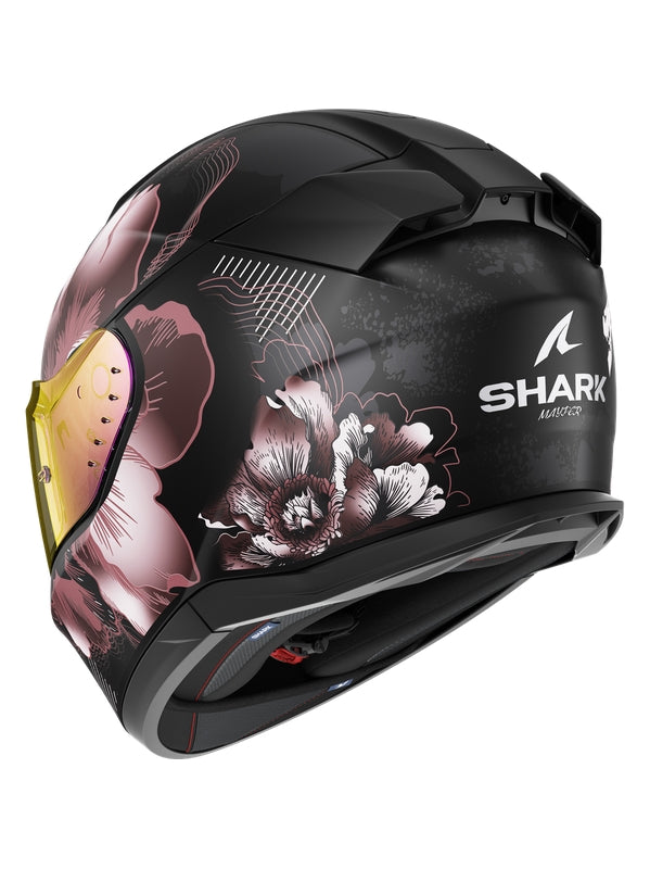  SHARK HELMET D-SKWAL 3 MAYFER MAT BLACK VIOLET GOLD