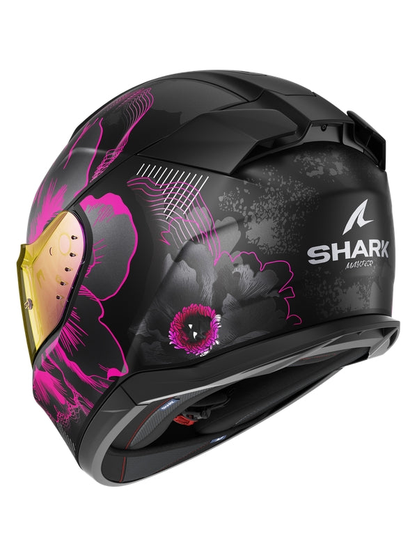 SHARK D-SKWAL 3 MAYFER FULL FACE HELMET BLACK VIOLET ANTHRACITE