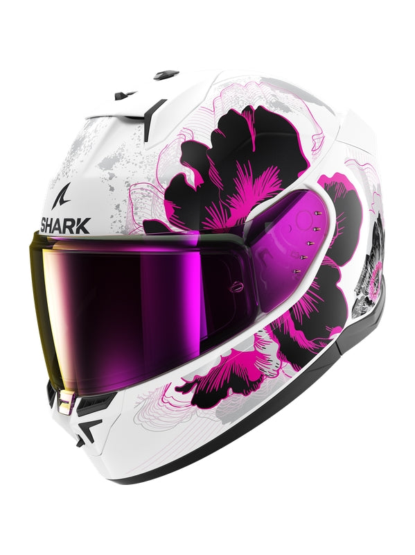  SHARK HELMETS D-SKWAL 3 MAYFER WHITE VIOLET ANTHRACITE