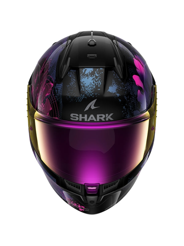 SHARK HELMETS D-SKWAL 3 MAYFER FULL FACE SPORT HELMET VIOLET BLACK GLOSS MAXIMOMOTO.UK