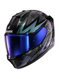 SHARK D SKWAL 3  Sizler Full Face Sport Motorcycle Helmet green black glitter maximomoto.uk