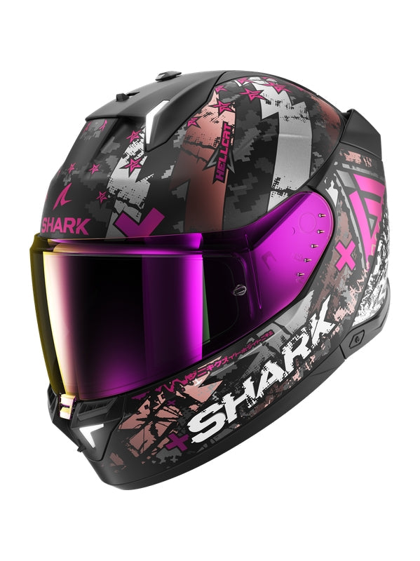  Shark - SKWAL i3 Black Chrom Purple - SECURTEX MOTOR SL (t/a MaximoMoto)