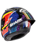 Shark RACE-R PRO GP 06 Carbon Full Face Motorcycle Helmet Violet Blue MaximoMoto.uk