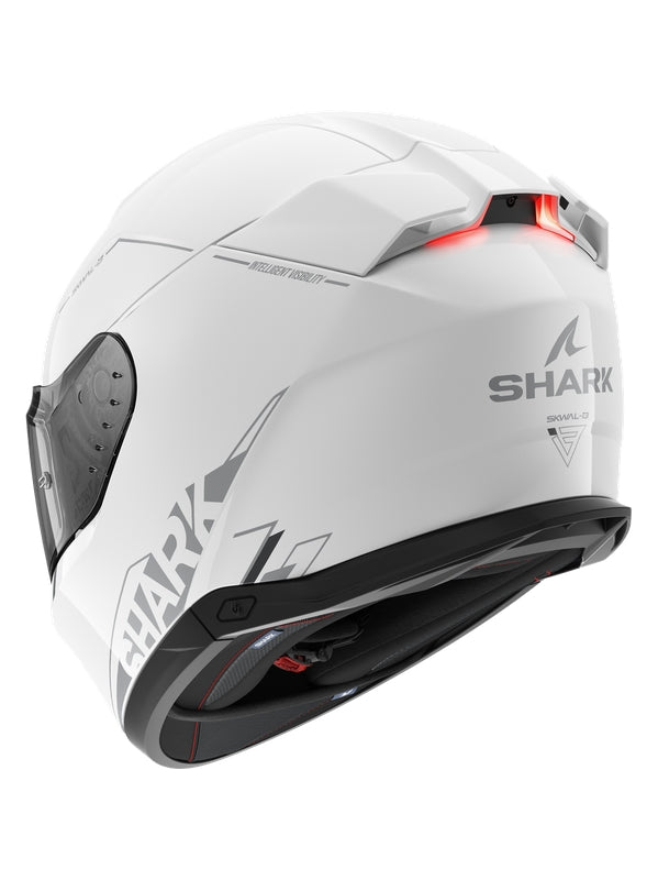 SHARK SKWAL i3 full face motorcycle helmet White Silver Anthracite maximomoto.uk