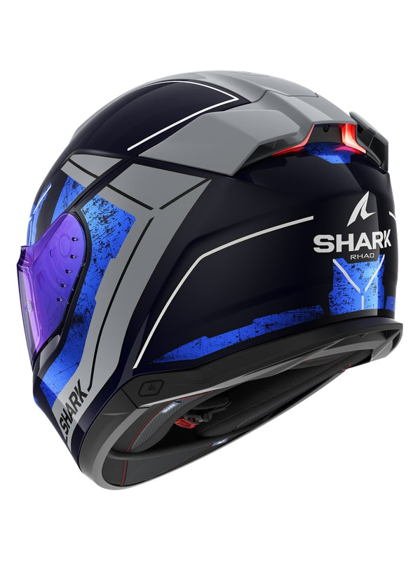 SHARK SKWAL i3 full face helmet blue chrome silver