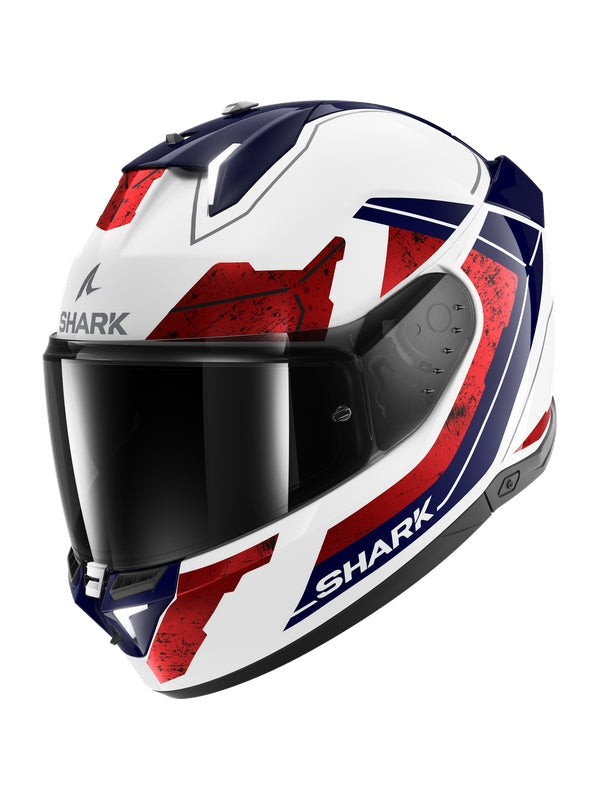  SHARK SKWAL i3 RHAD Full Face Helmet White Chrome Red