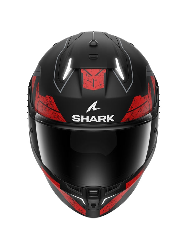  SHARK SKWAL i3 RHAD Full Face Helmet Matte Black Chrome Red