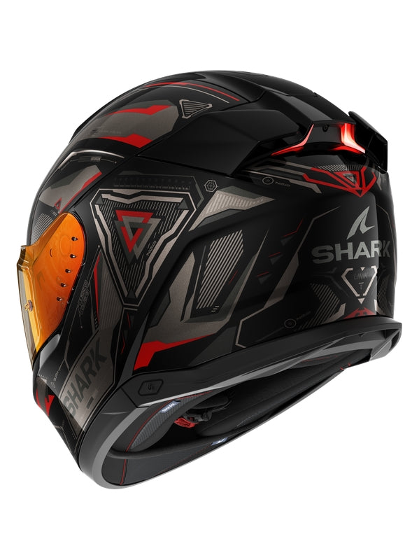  SHARK i3 LINIK Full Face Helmet Black Anthracite Red