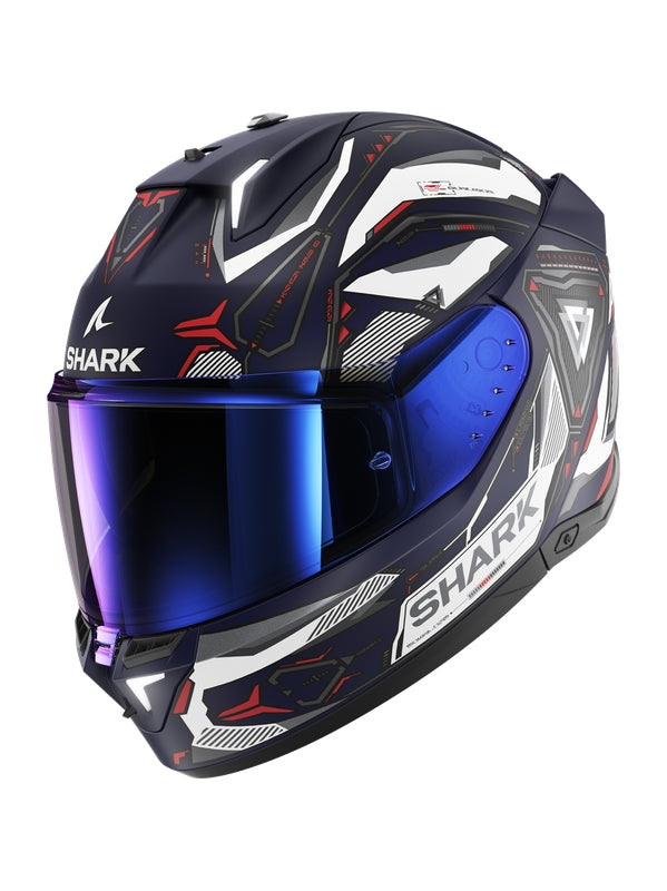  SHARK SKWAL i3 LINIK Mat Full Face Helmet Blue White Red