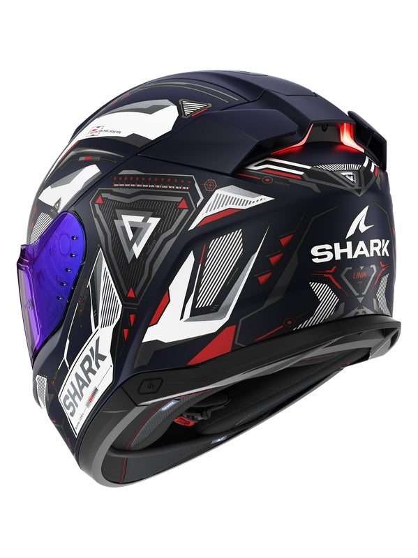  SHARK SKWAL i3 LINIK Mat Full Face Helmet Blue White Red