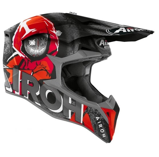 AIROH - WRAAP YOUTH ALIEN RED MATT HELMETS