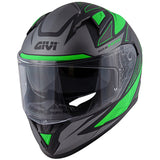  GIVI FULL HELMET 506/STOCCARDA.D/FOLLOW TITANIUM-MT/GREEN - SECURTEX MOTOR SL (t/a MaximoMoto)